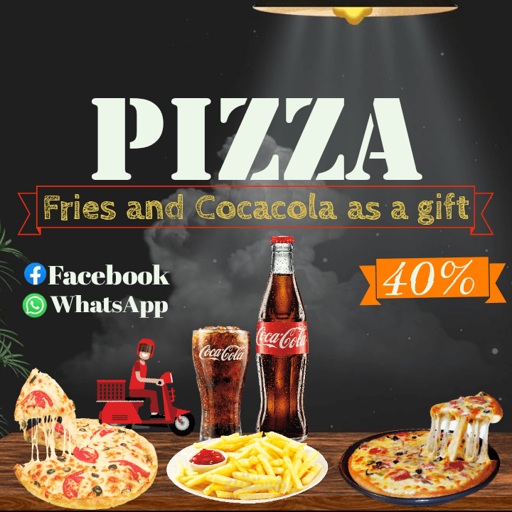 اعلان سوشيال ميديا لمطعمSocial media advertisement