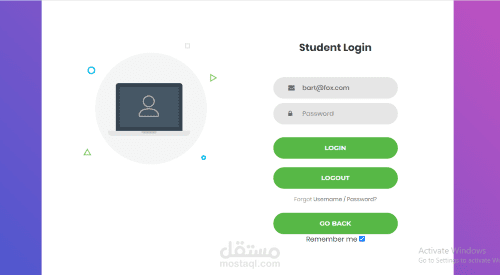 php student portal project