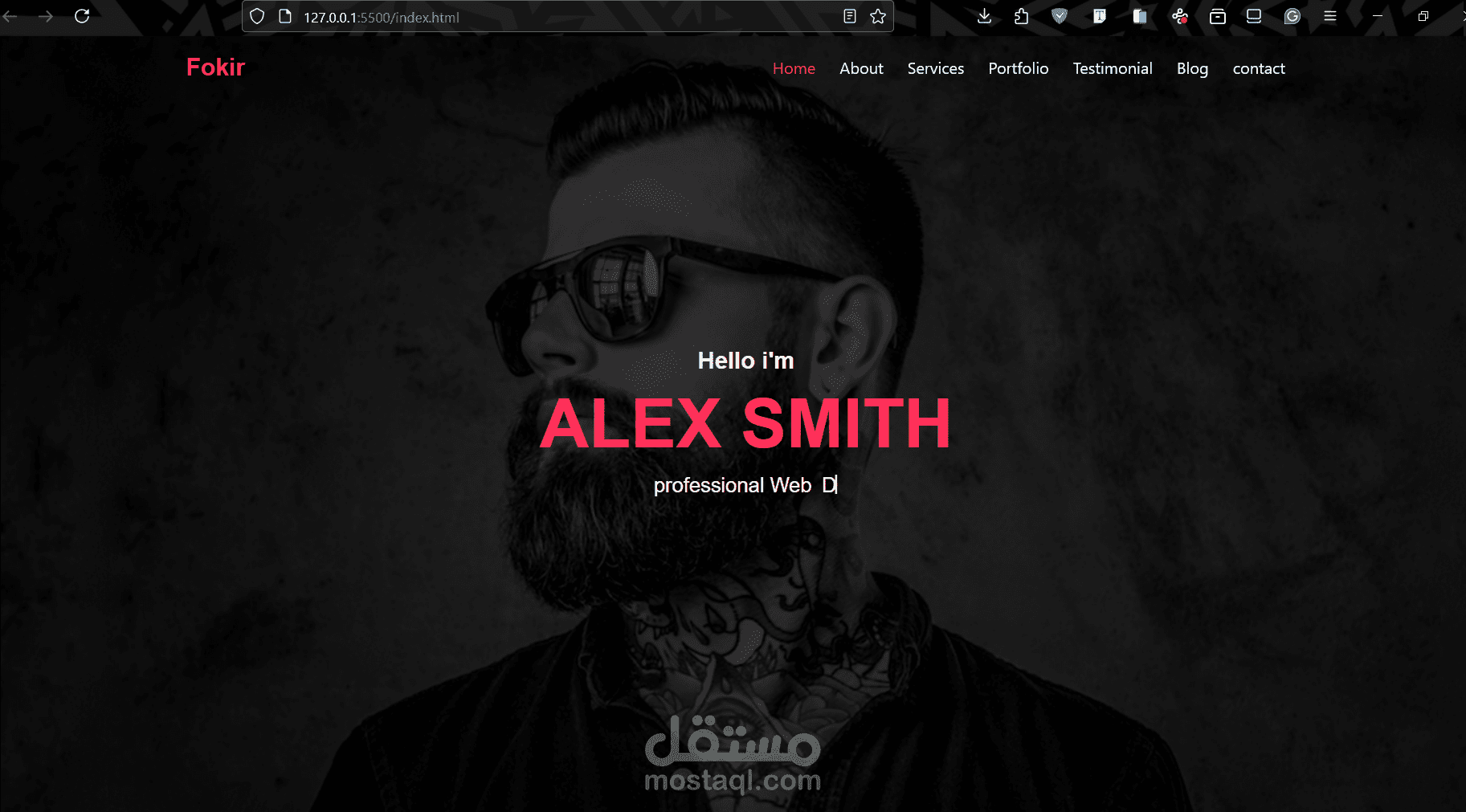 fokir portofolio responsive web site