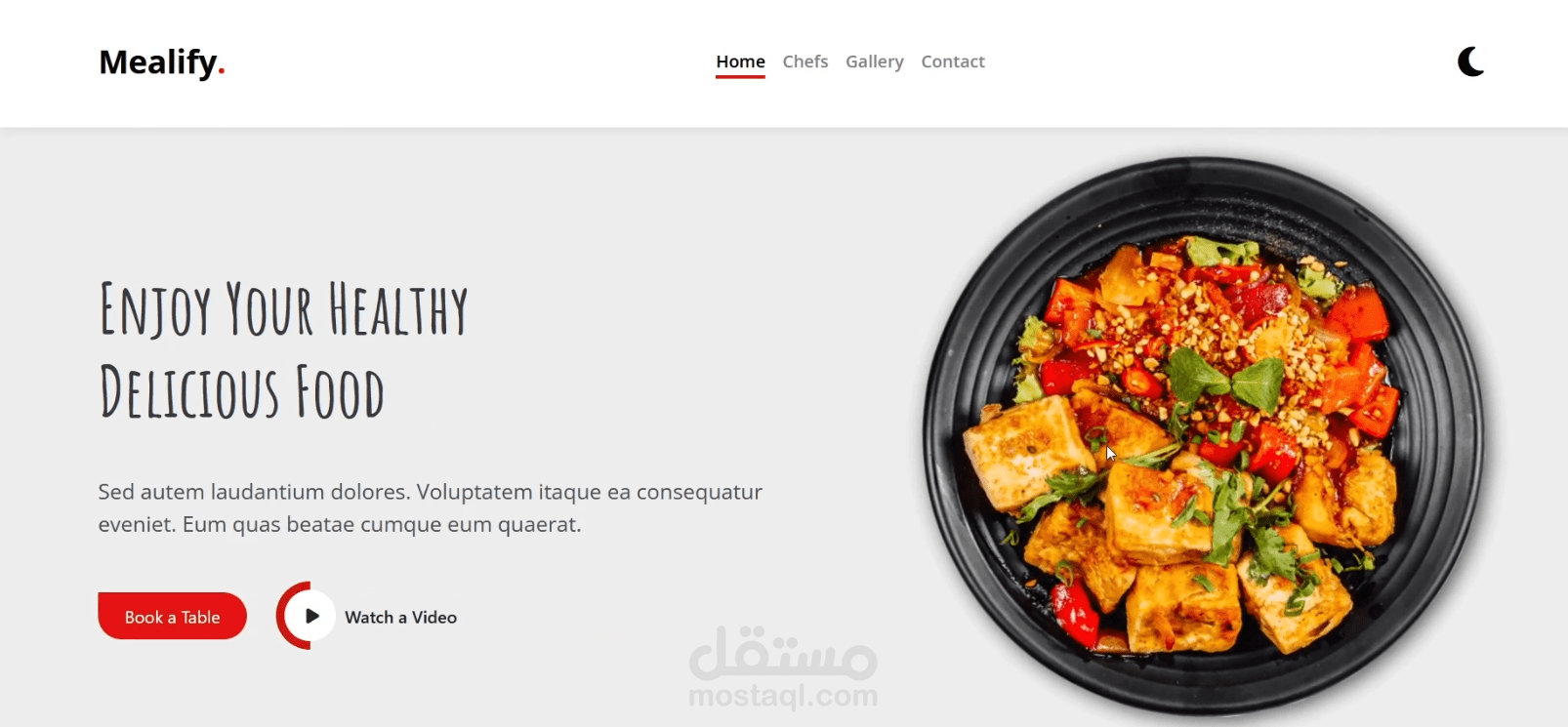 mealify responsive web site