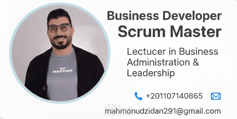 "Business Development & Leadership Consultant  Scrum Master & Corporate Trainer"