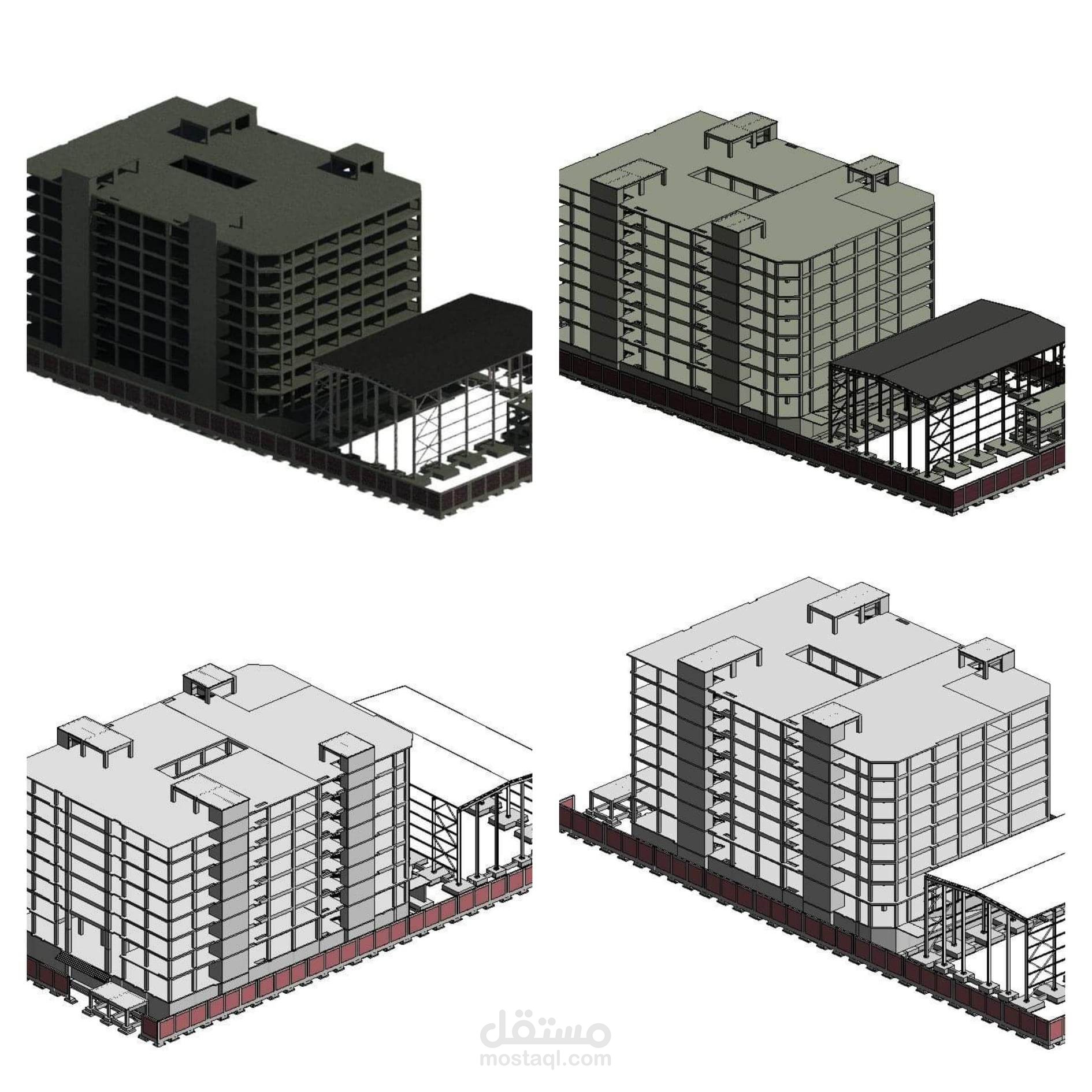 عمل فيديو يوضح مراحل تنفيذ مبنى انشائى