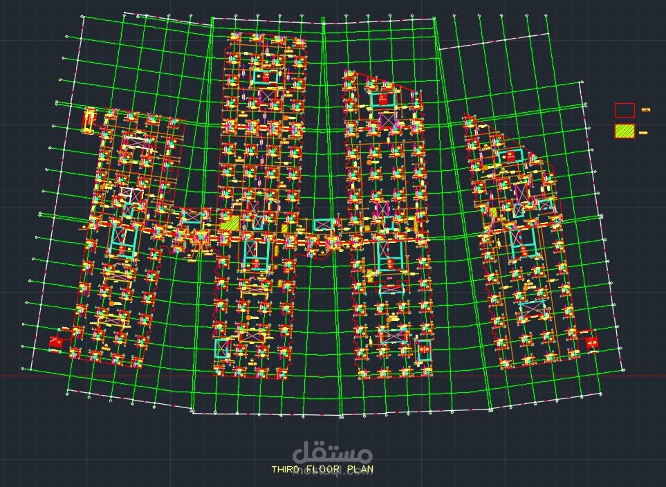 رسم مخططات الهندسة الإنشائية AutoCAD