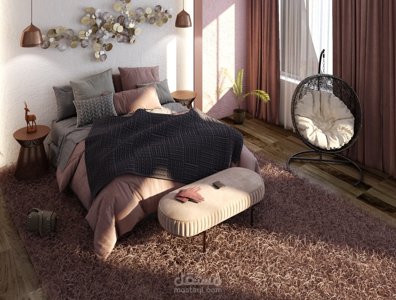 تصميم ديكور داخلي لغرفة نوم