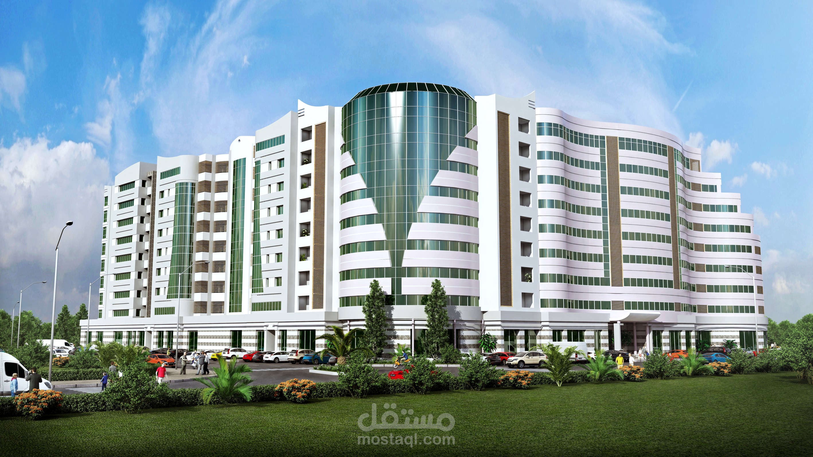 مركب تجاري و سكني محسونة 40.000 متر مربع مسقوف