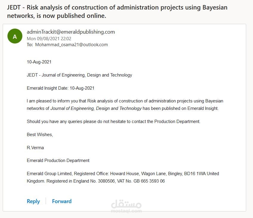 Risk analysis of construction of administration projects using Bayesian networks