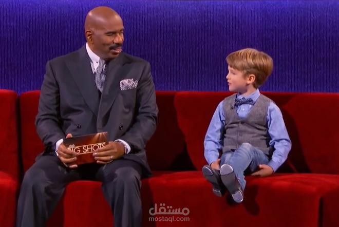 مقابلة ستيڤ هارڤي مع أصغر ناقد مسرحي (مترجمة) | Steve Harvey Interview with Youngest Theater Critic