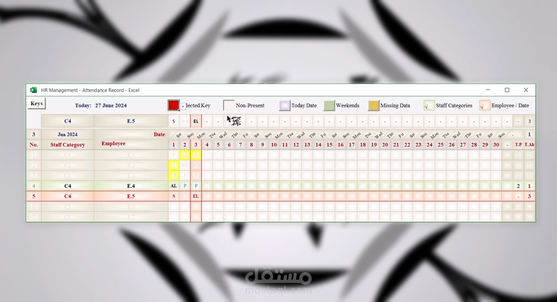 HR Management - Attendance Record