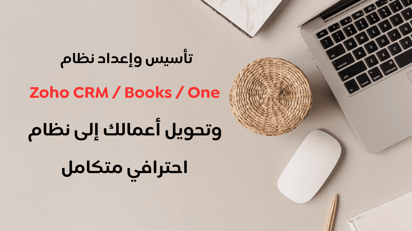تأسيس وإعداد نظام Zoho CRM / Books / One وتحويل أعمالك إلى نظام احترافي متكامل