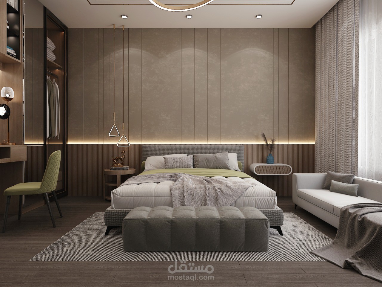 نماذوج تصميم داخلي لوحده سكنيه