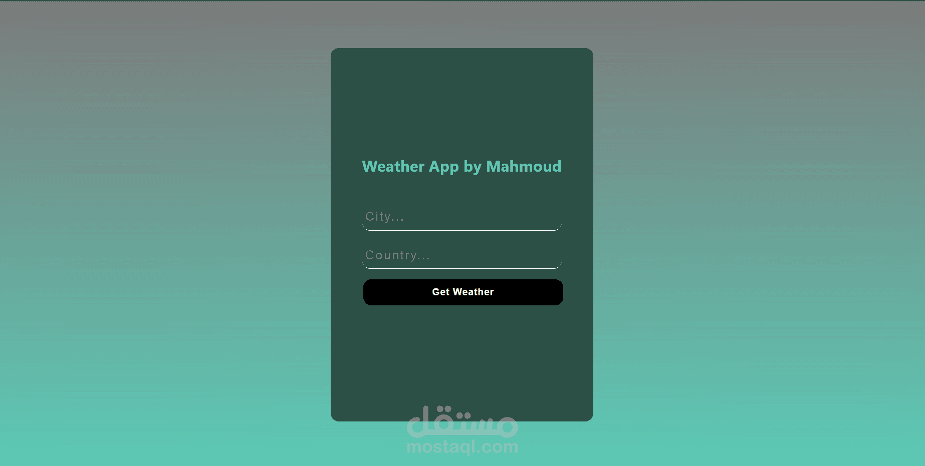 Weather App By React.Js