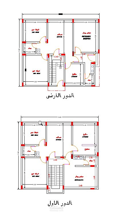 تصميم معماري وانشائي للمباني السكنية في اليمن