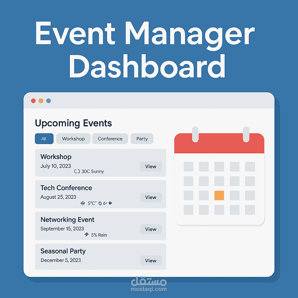 Smart Event Management Dashboard