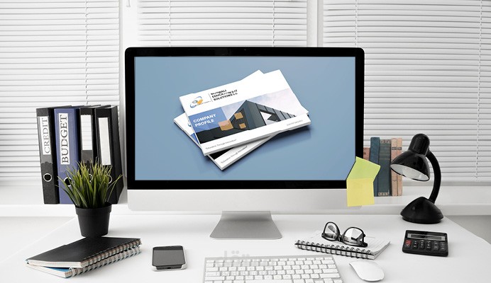 بروفايل احترافي لشركة تكنولوجية (PDF+ان ديزاين)
