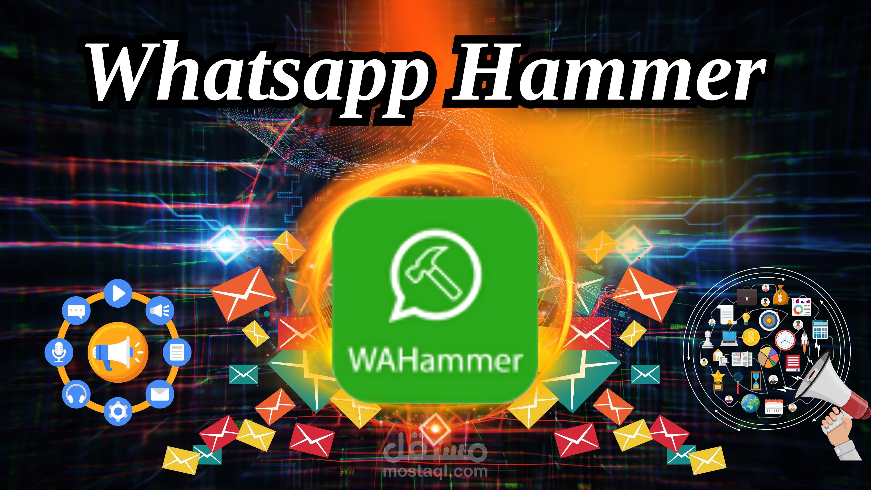 برنامج واتساب هامر لتنشيط الارقام ومنع الحظر - WAHammer