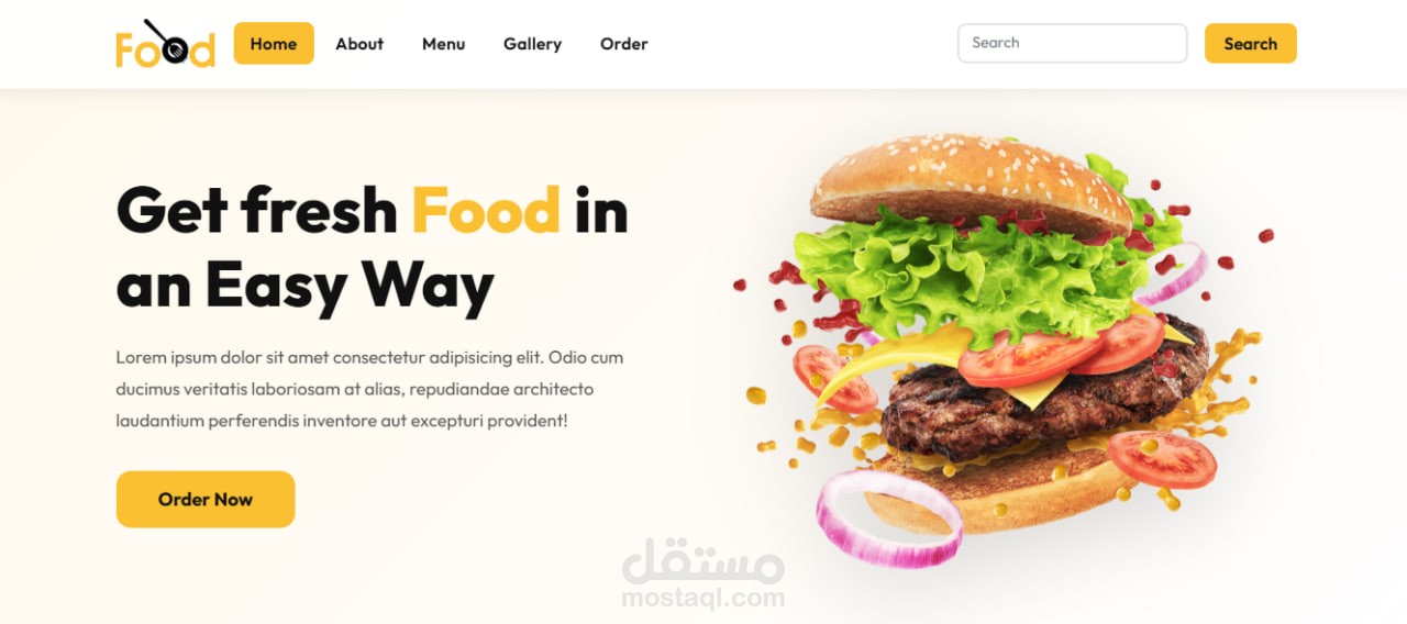 Food service website