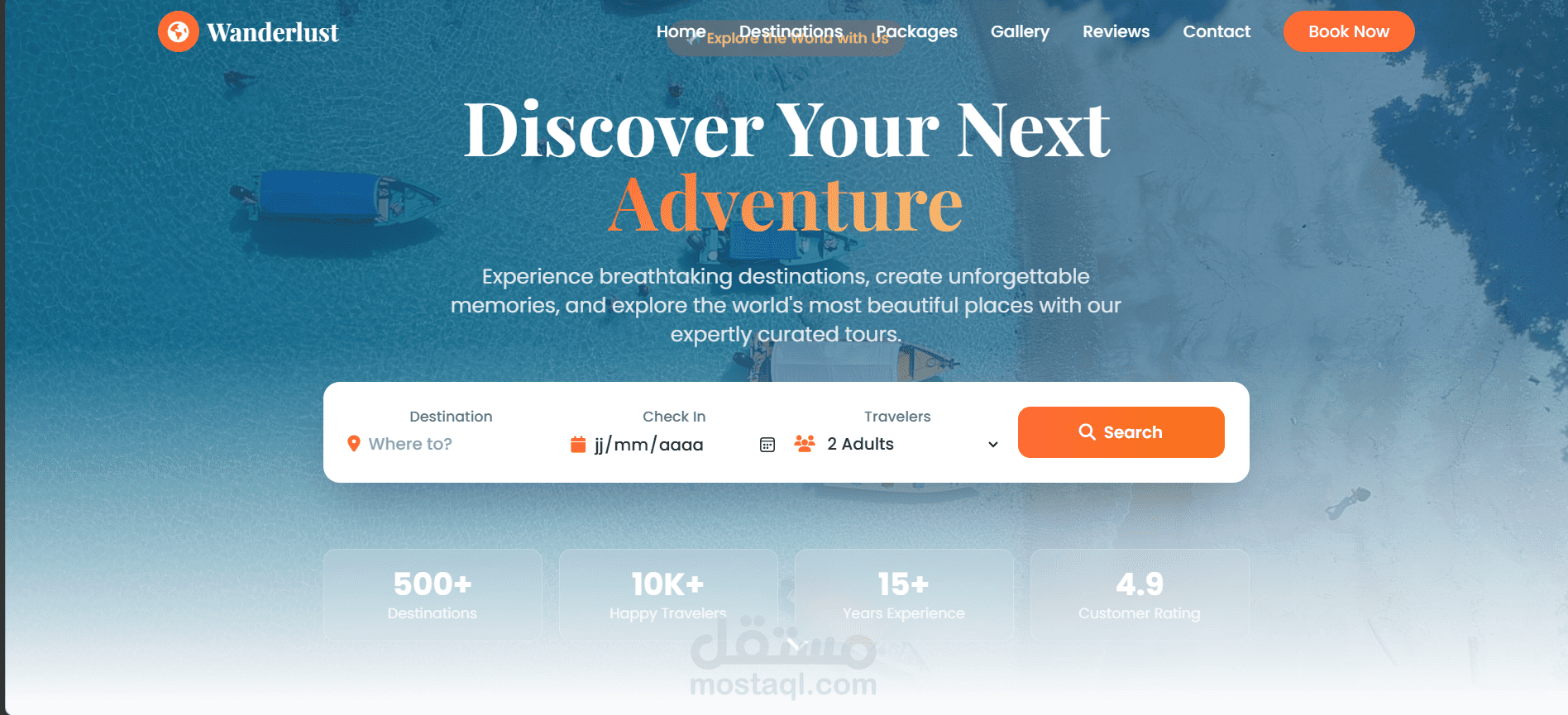 Website Project for a Tourism Company