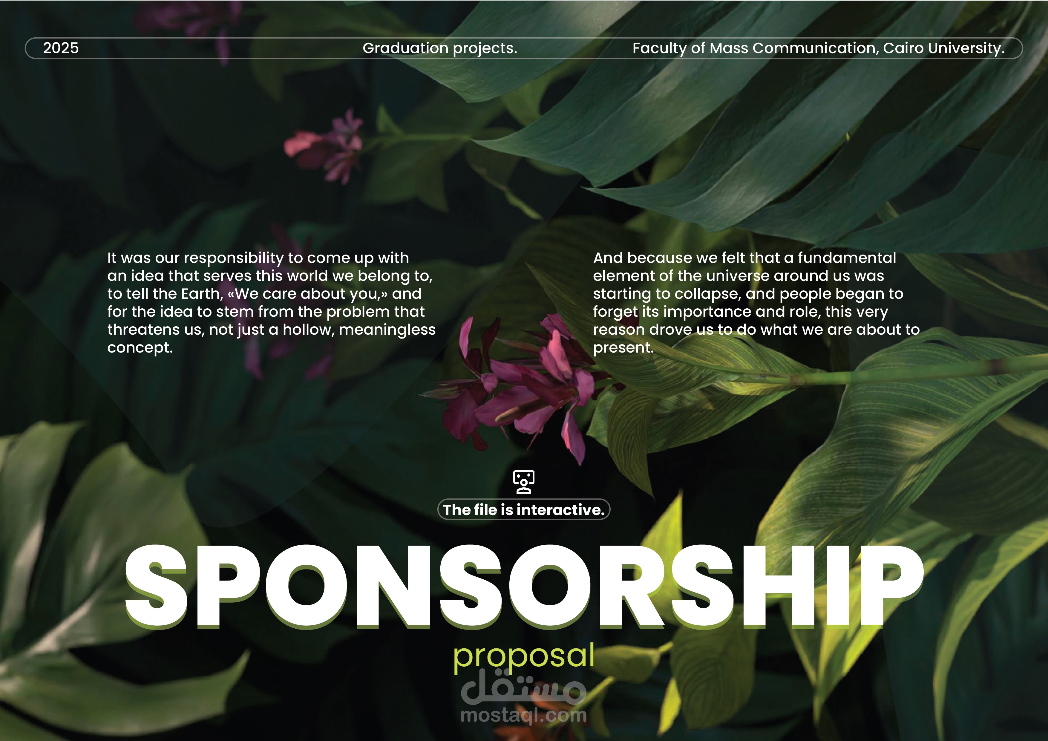 عرض تقديمي للمقترح - Proposal Presentation