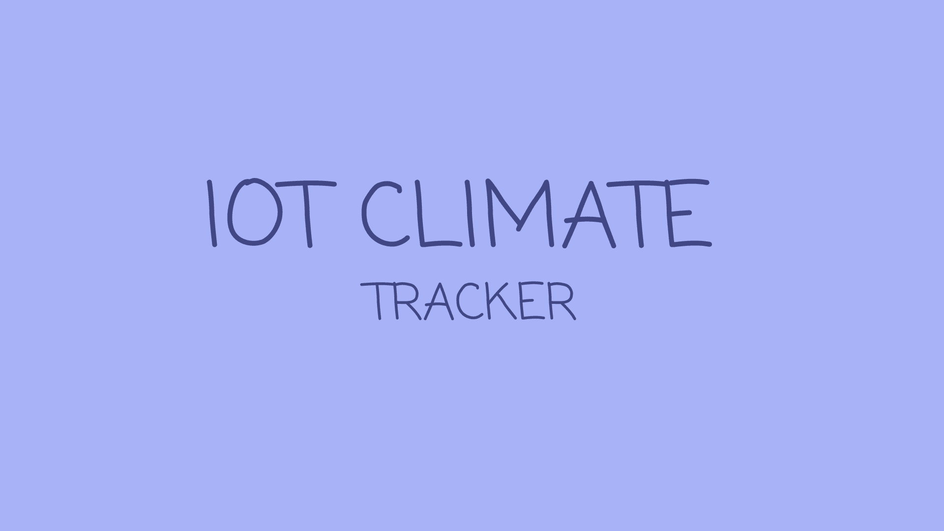 Iot climate tracker