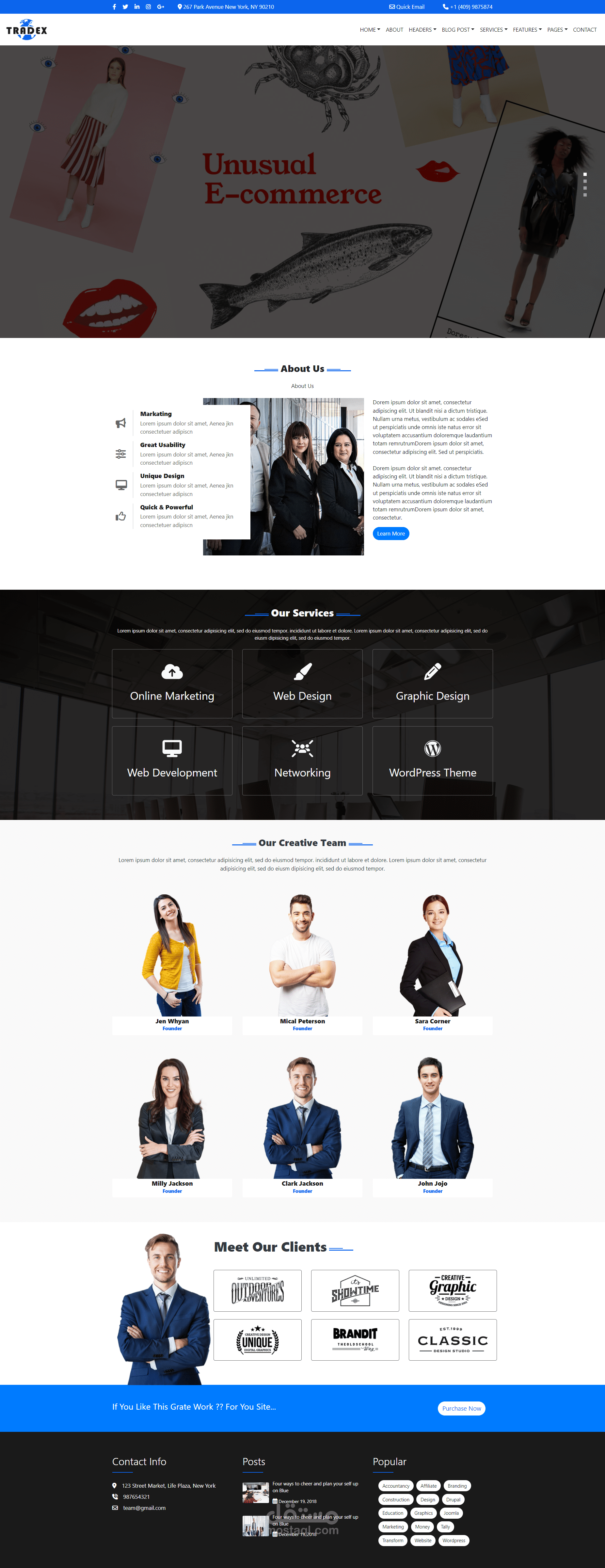 TradeX - Wordpress Business