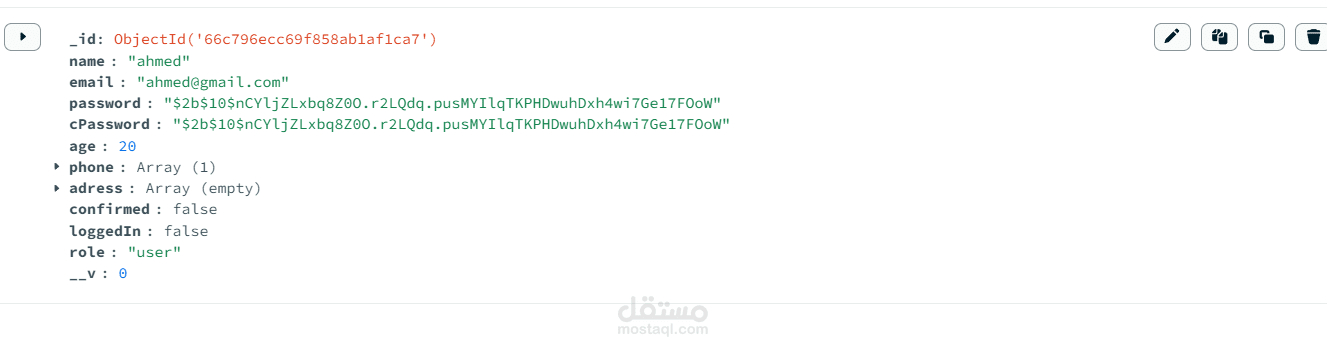 database data hashing