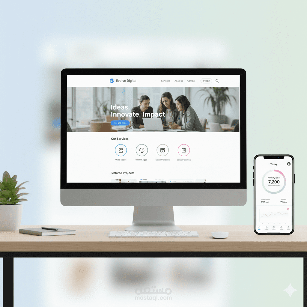 مصمم UI/UX احترافي لتطبيقات ومواقع الويب UI/UX Designer متخصص في تجربة المستخدم الحديثة مصمم واجهات مستخدم وتجربة مستخدم باحترافية عالية UI/UX Designer | تصميم حديث يركز على التحويل (Conversion)