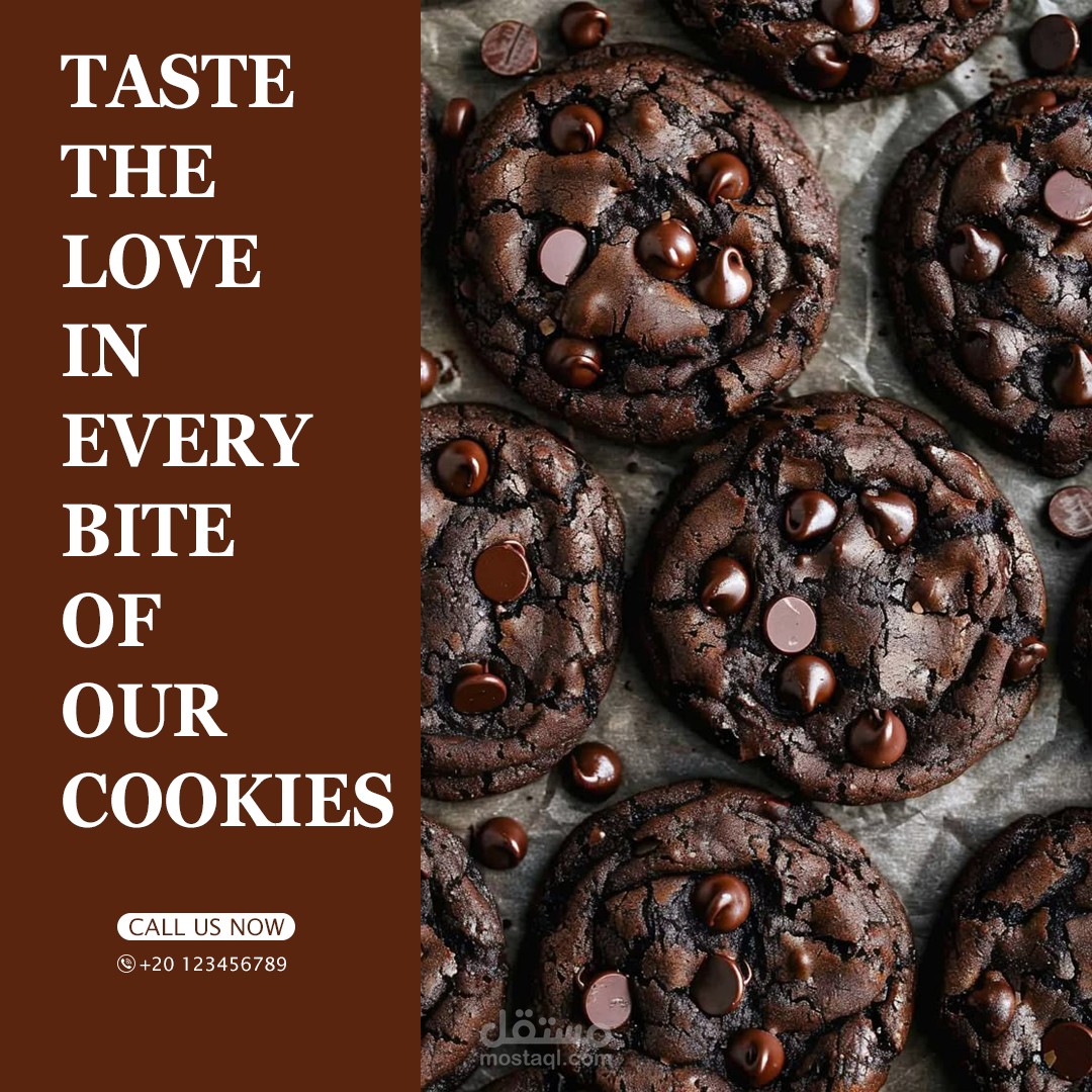 تصميم سوشيال ميديا cookies shop