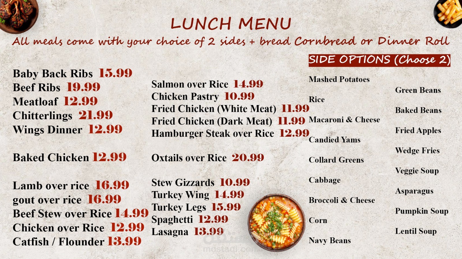 تصميم Digital Menu Board