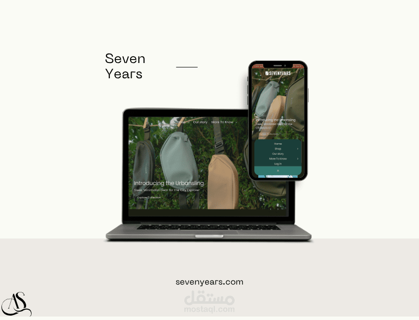 تصميم وتطوير متجر SevenYears باستخدام شوبيفاي.