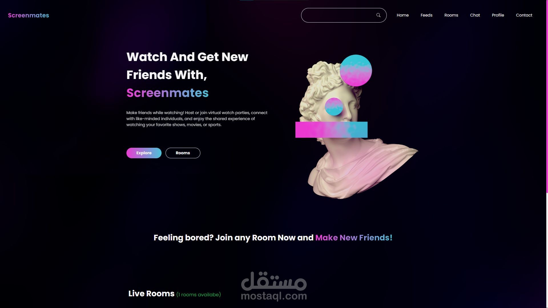 ScreenMates موقع تواصل اجتماعي