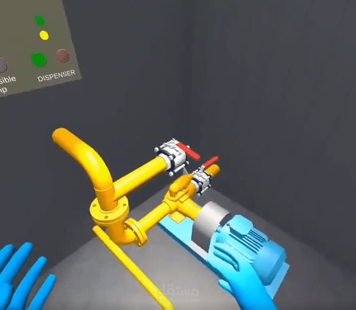 تدريب باستخدام الواقع الافتراضي لمحطة وقود متنقلة