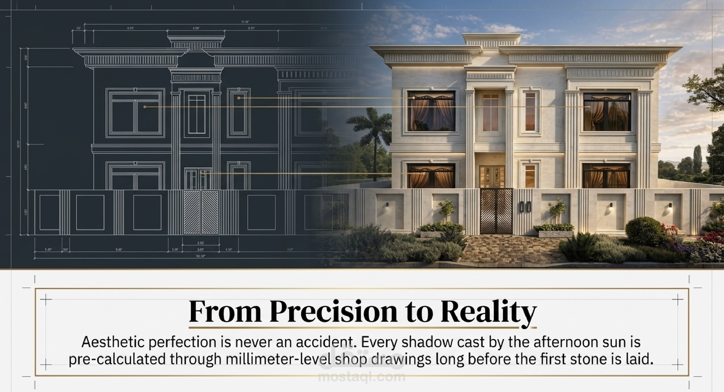 🏛️✨ Presenting my latest New Classic Villa Facade Executive Drawing Package, carefully developed with a strong