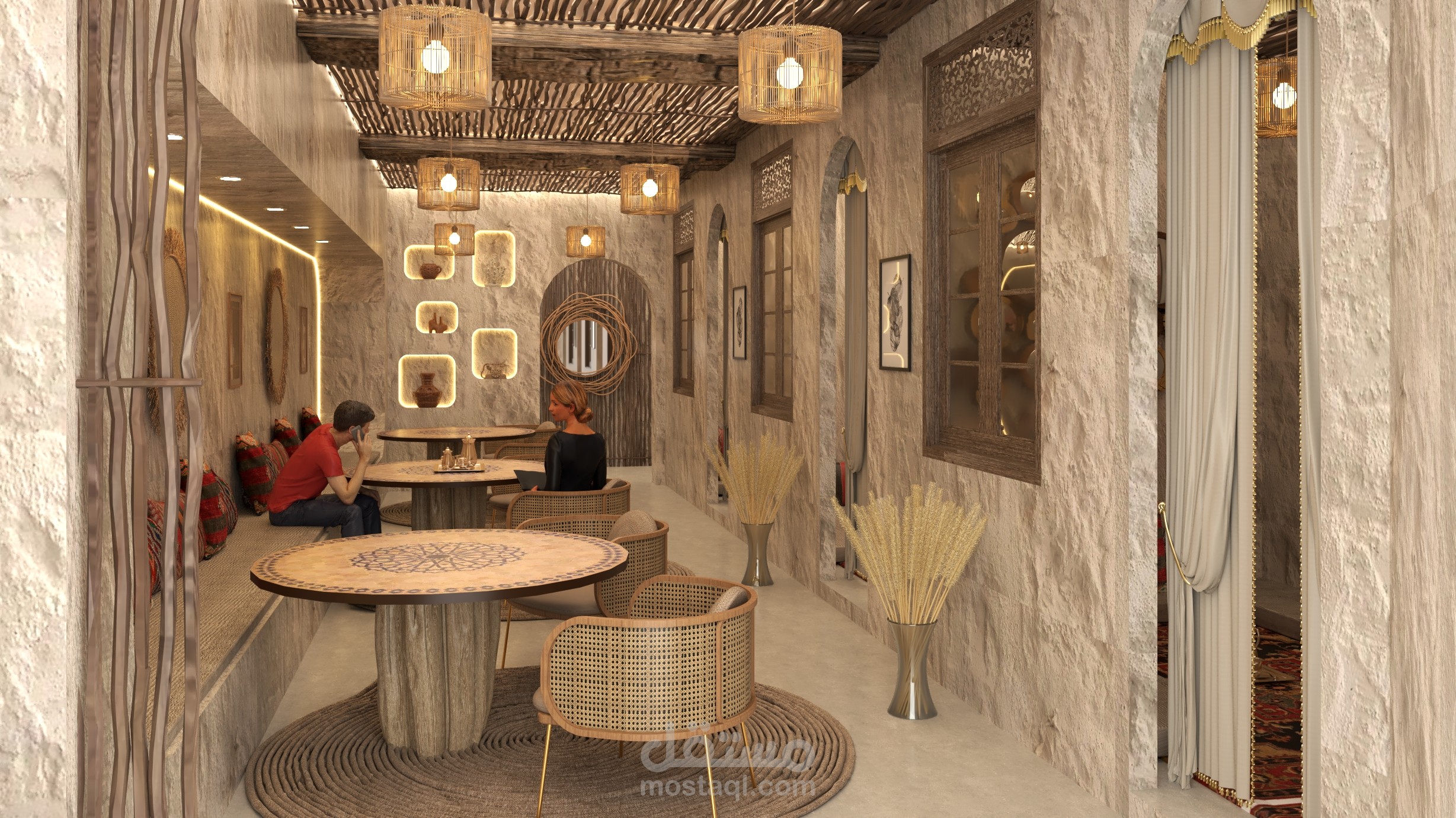 تصميم مطعم اماراتي