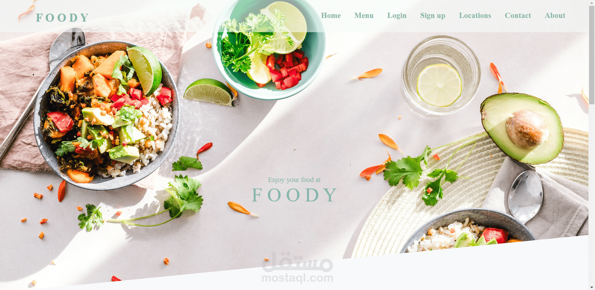 Simple website for Restaurant