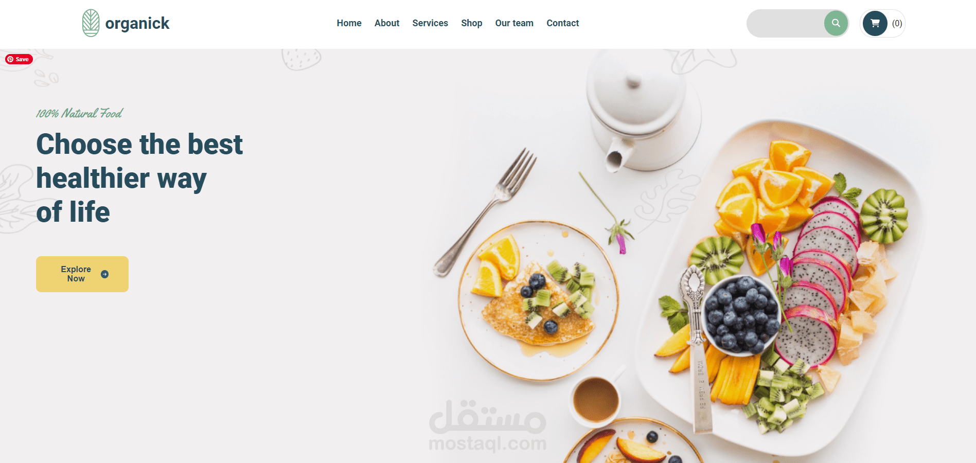 Multipage responsive website