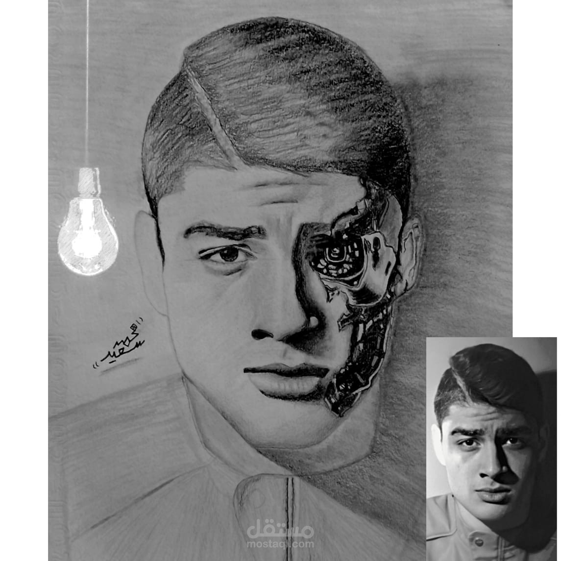 دمج خيال علمي في صور اشخاص