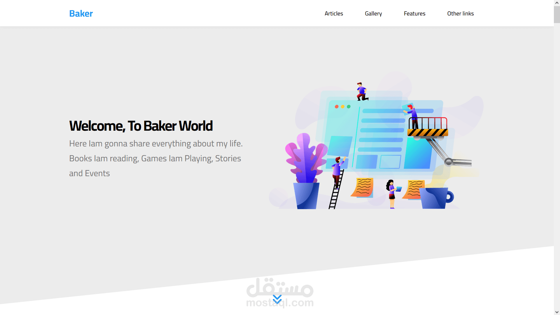 tmplate one with just html and css
