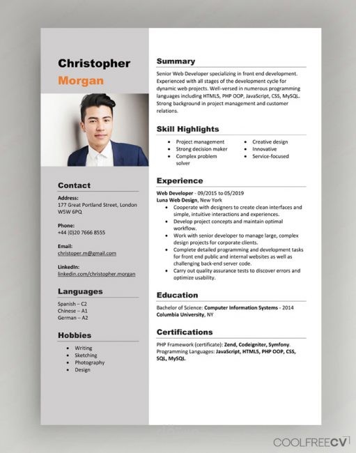 تصميم CV