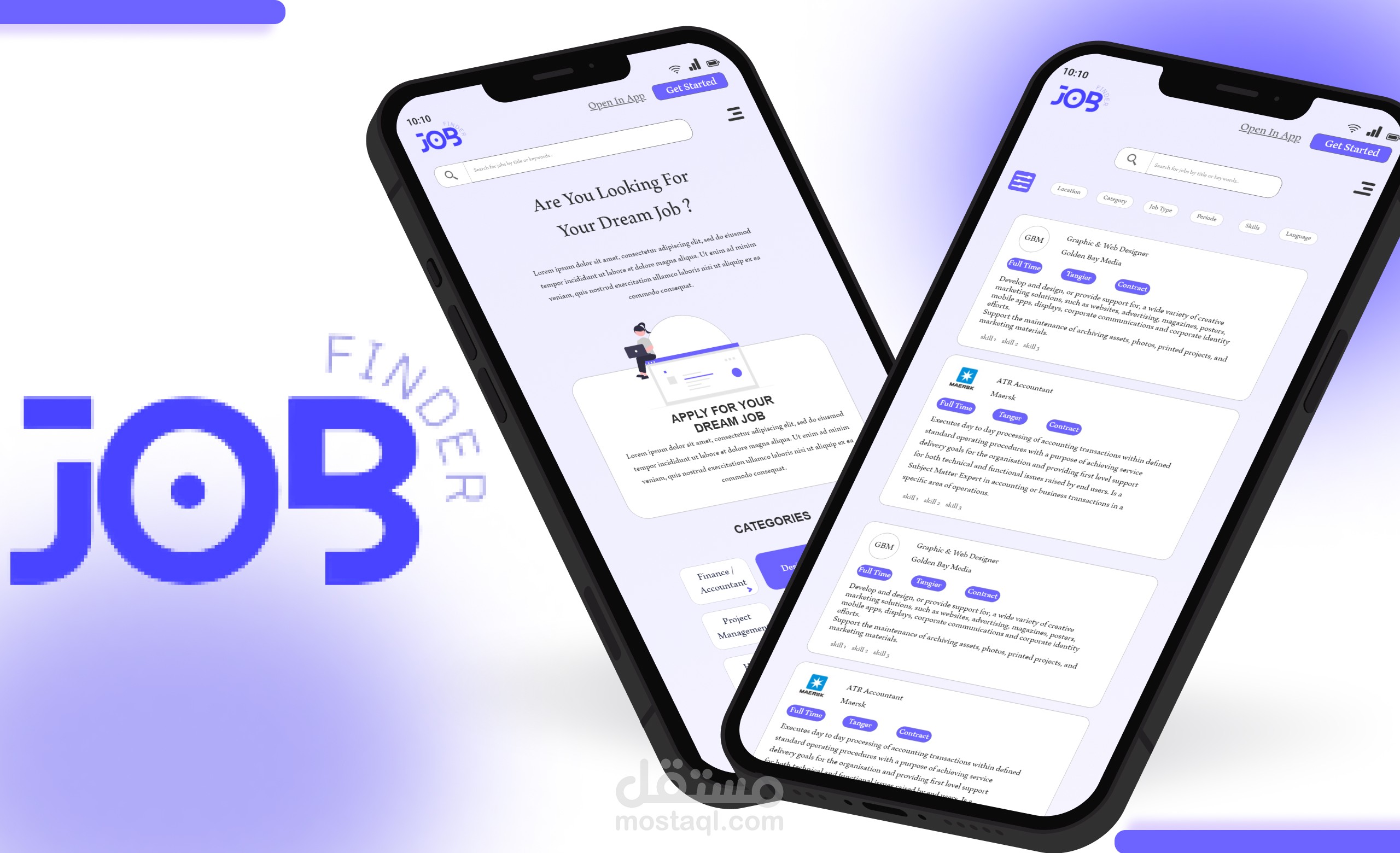 تصميم موقع للبحث عن وظيفة || Job Finder