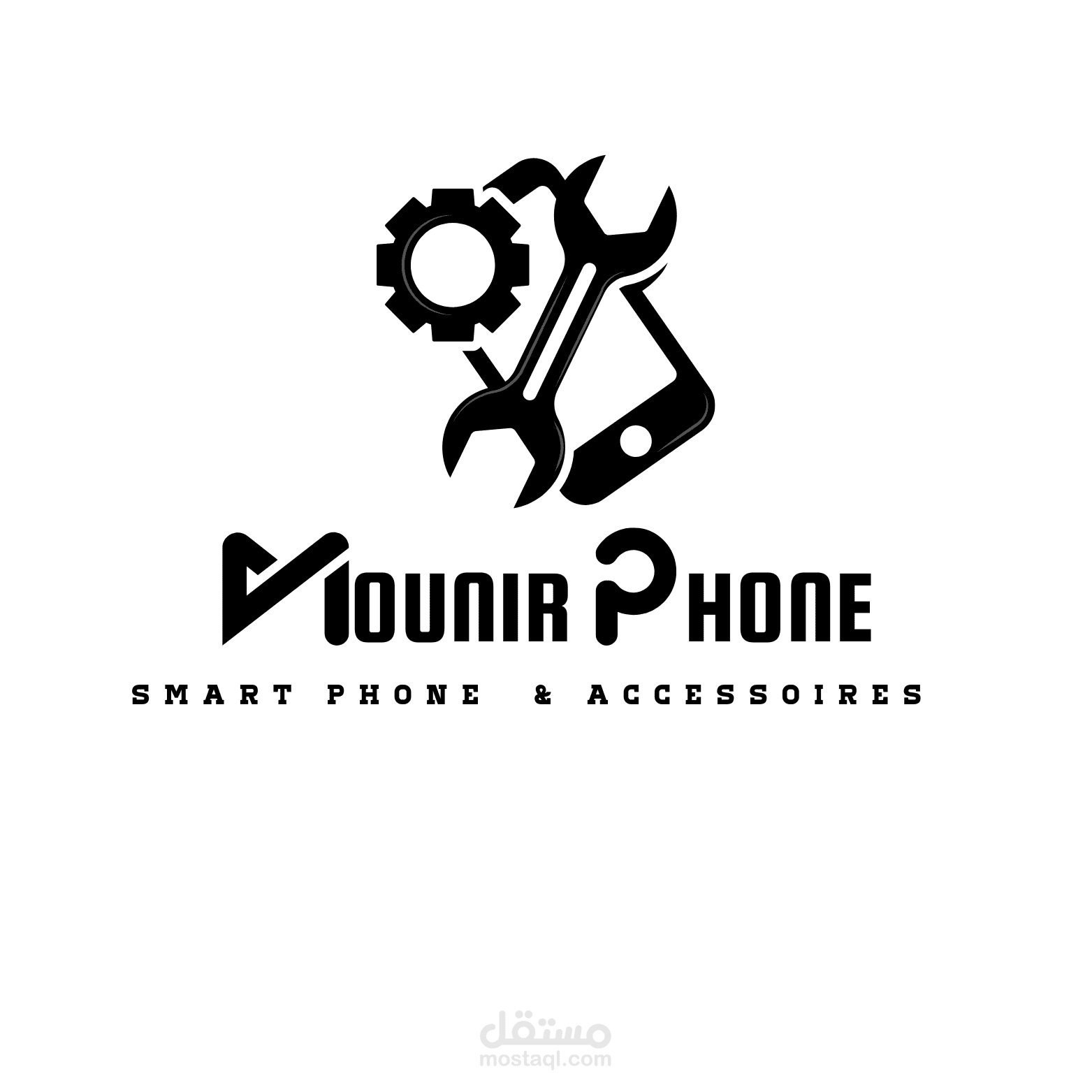 شعار  لمحل لبيع و تصليح الهواتف