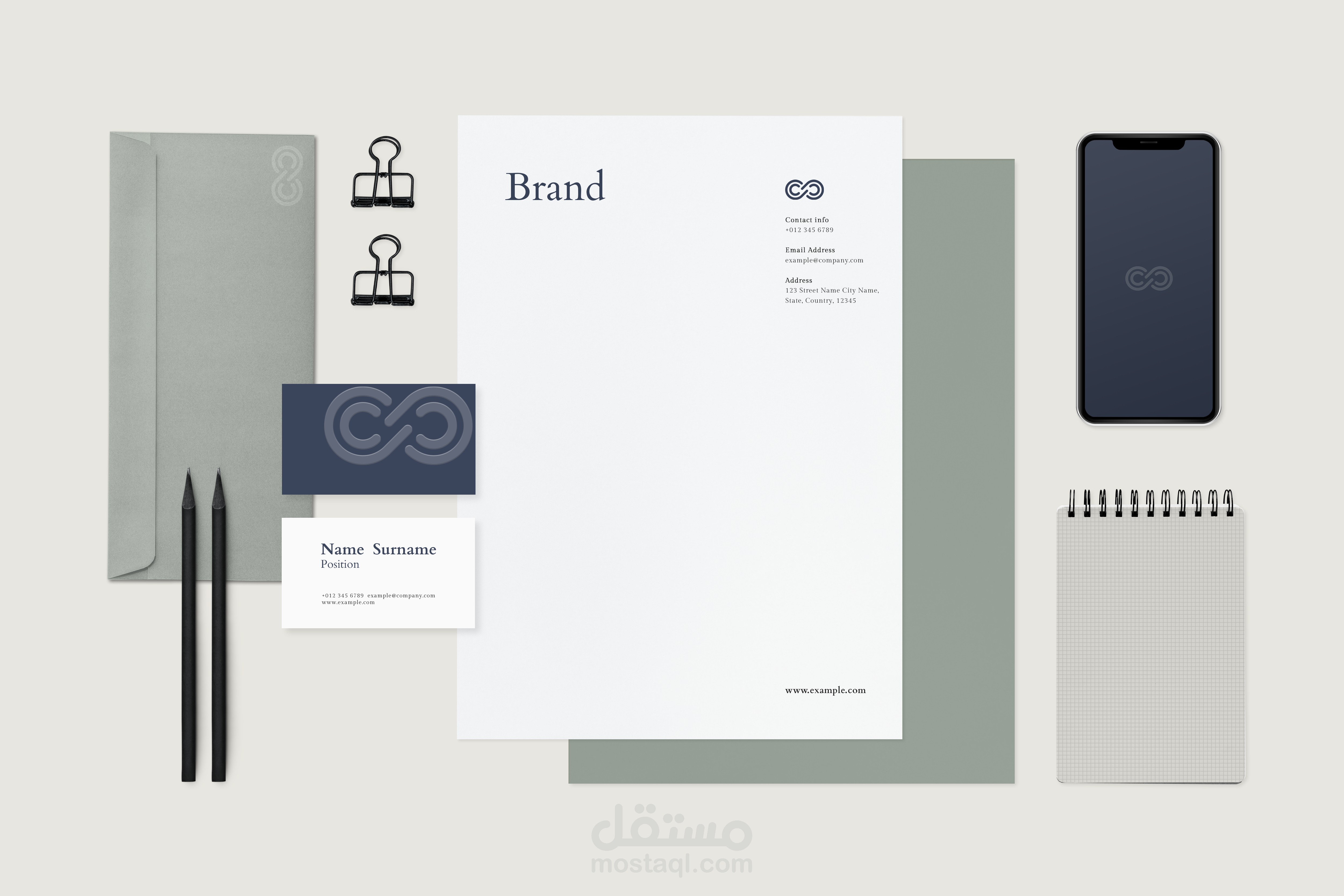 عمل هوية بصرية لاحدى الشركات