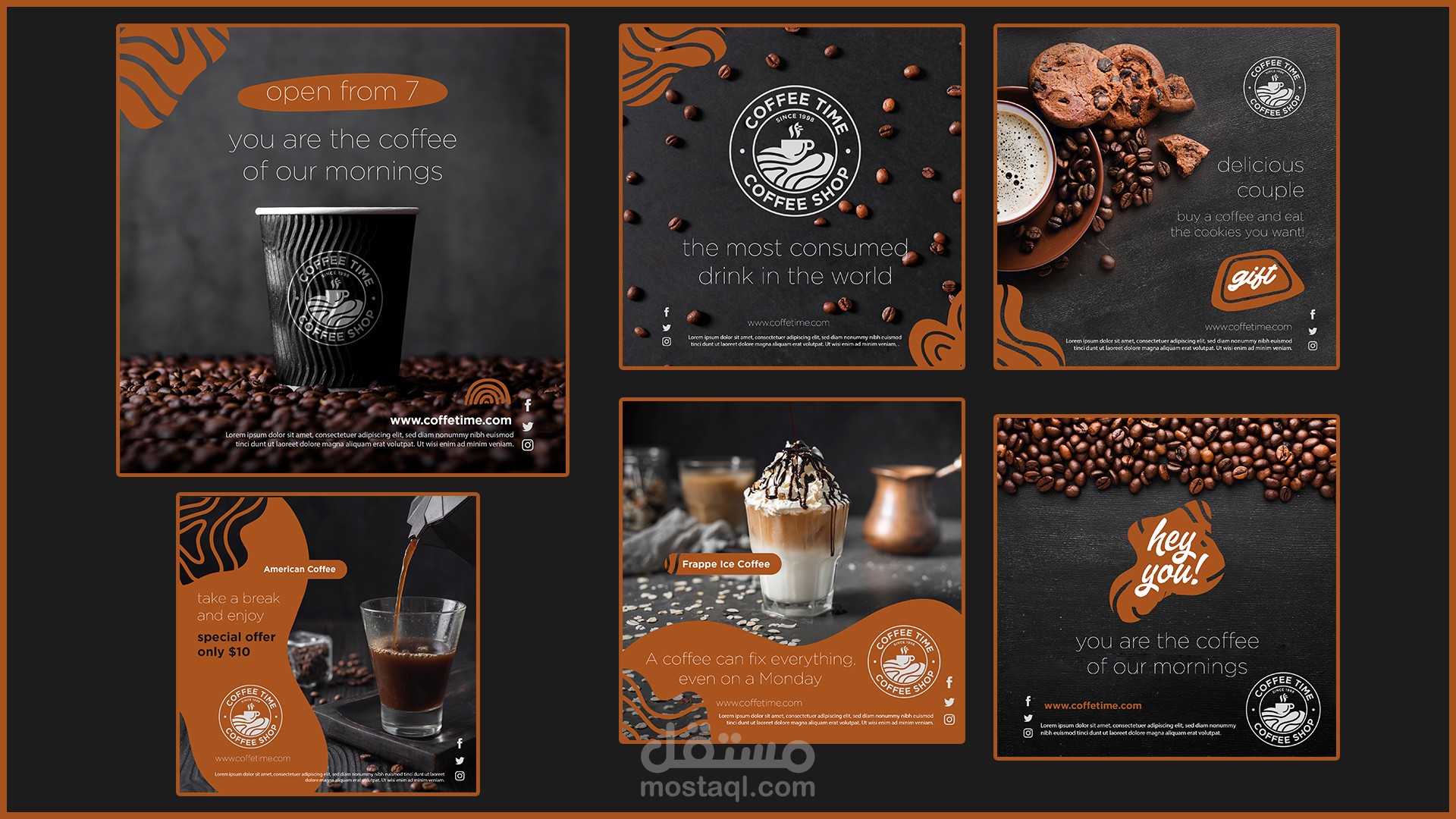 تصميم بوسترات قهوة انستجرام -coffee-instagram-post