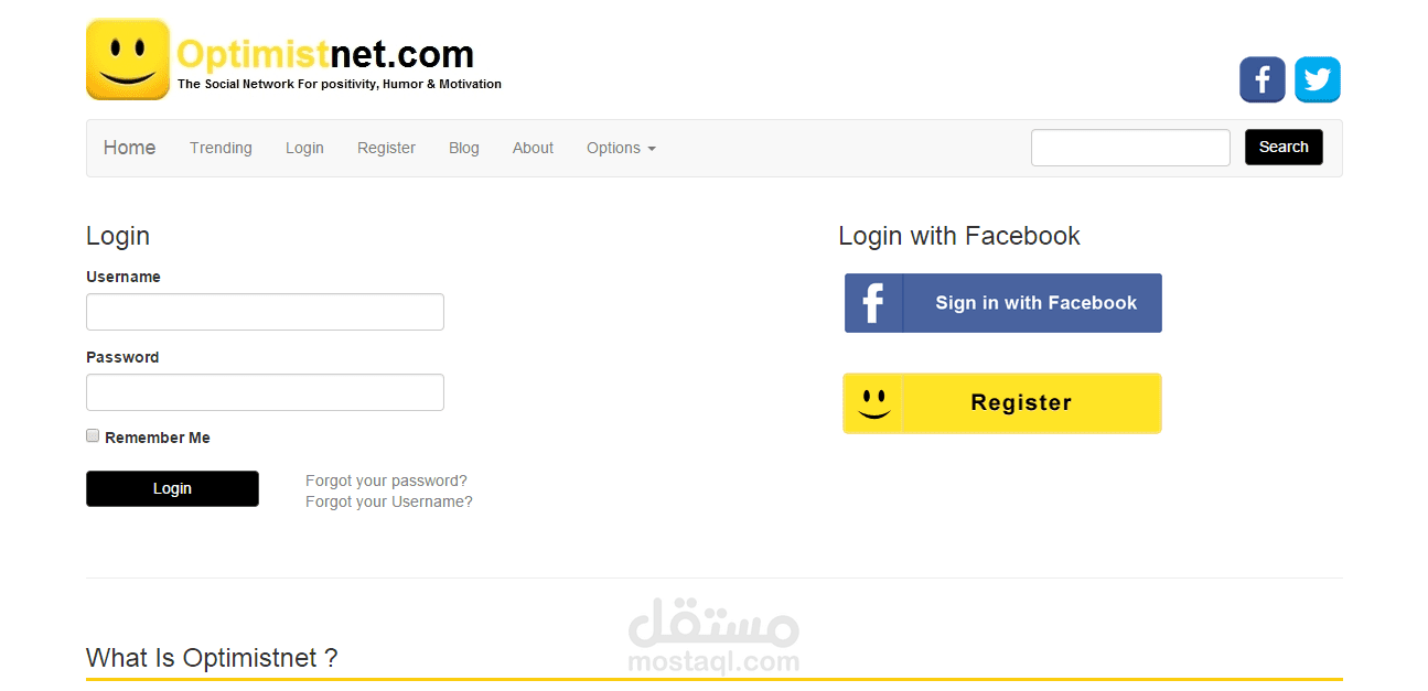 موقع تواصل اجتماعى يدعو للتفائل