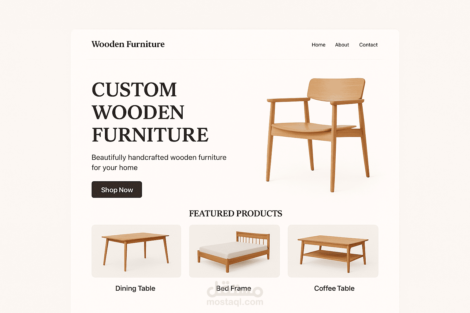 Al‑Baqeyat customized wooden Store — E‑Commerce Platform