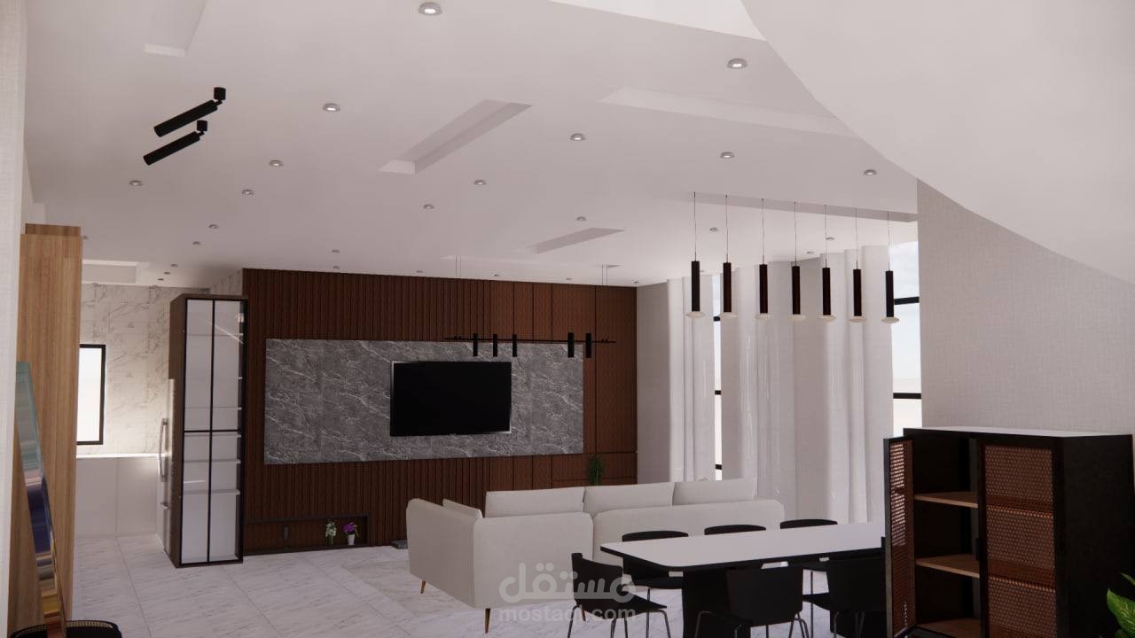 تصميم شقة سكنية