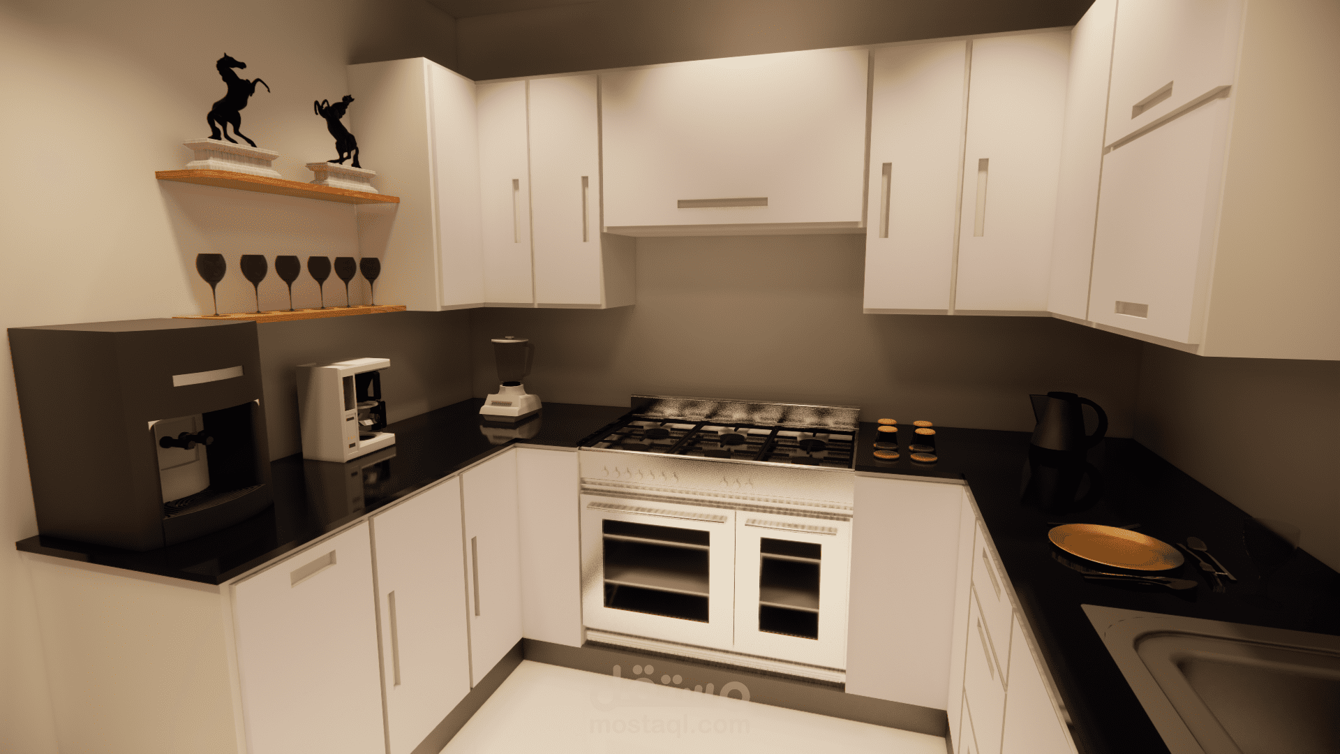 تصميم مطبخ بطابع عصري واستغلال المساحات