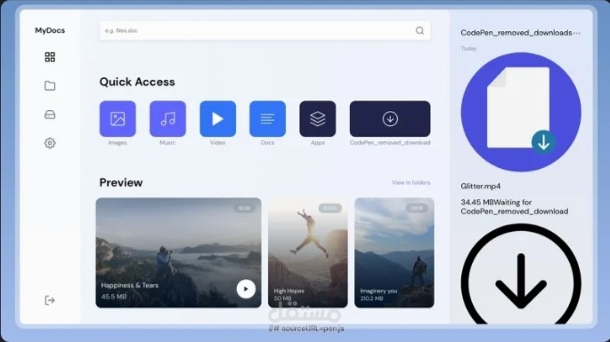Online Files Sharing UiUx Dezine