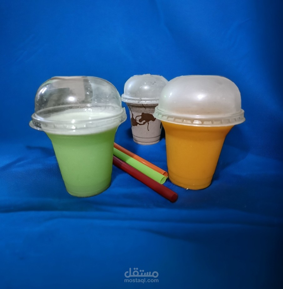 تعديل خلفية كوب عصير لكافيه