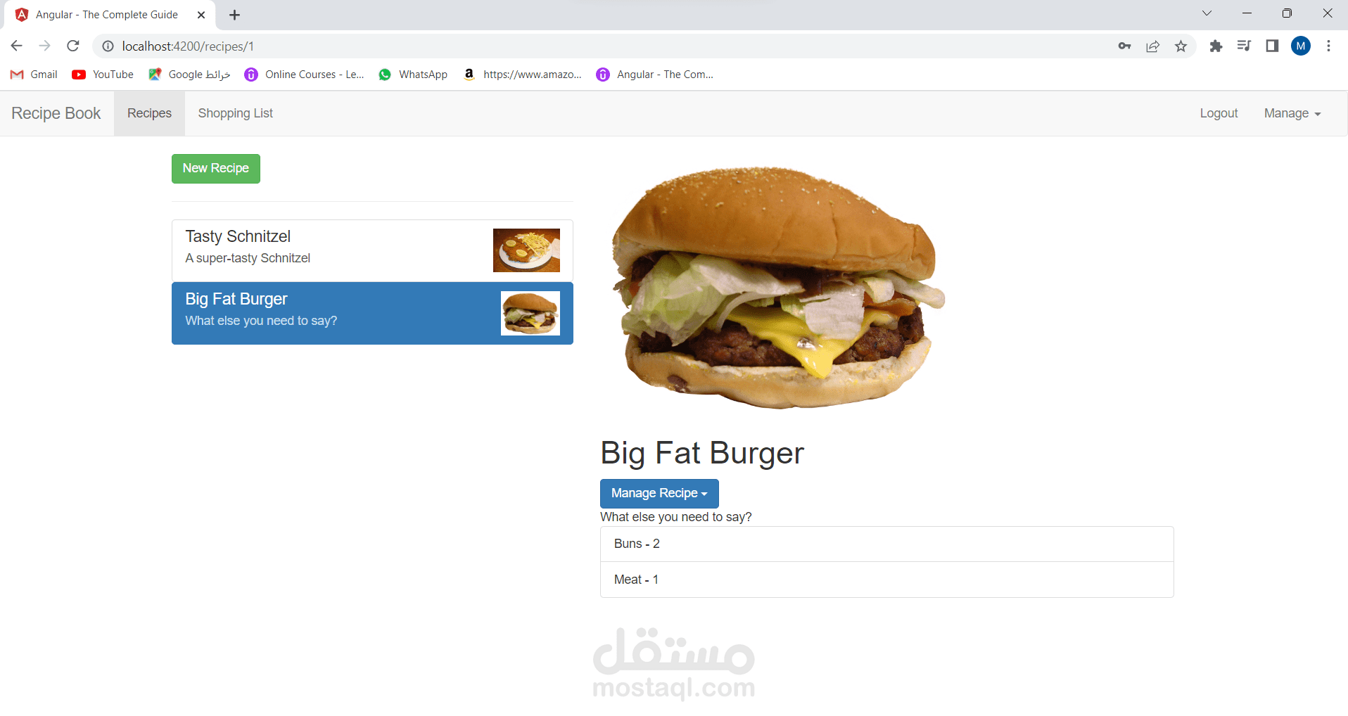 قمت بإنشاء صفحه ويب عن طريق Angular