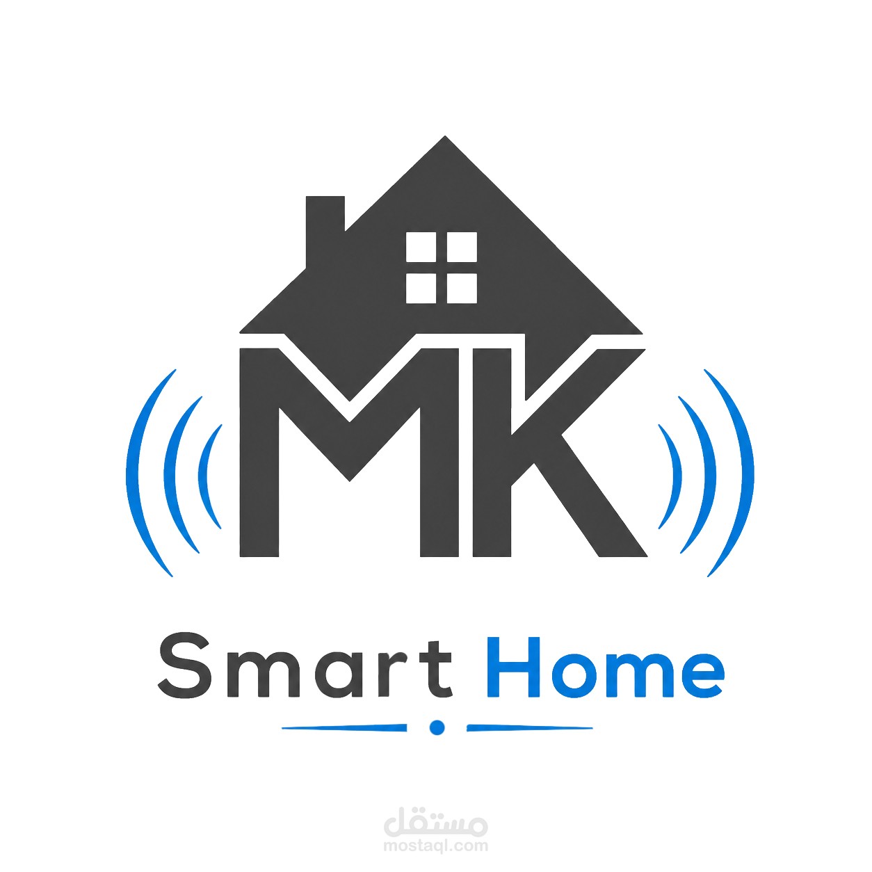 تصميم هويه بصريه متكامله لشركة MK smart home